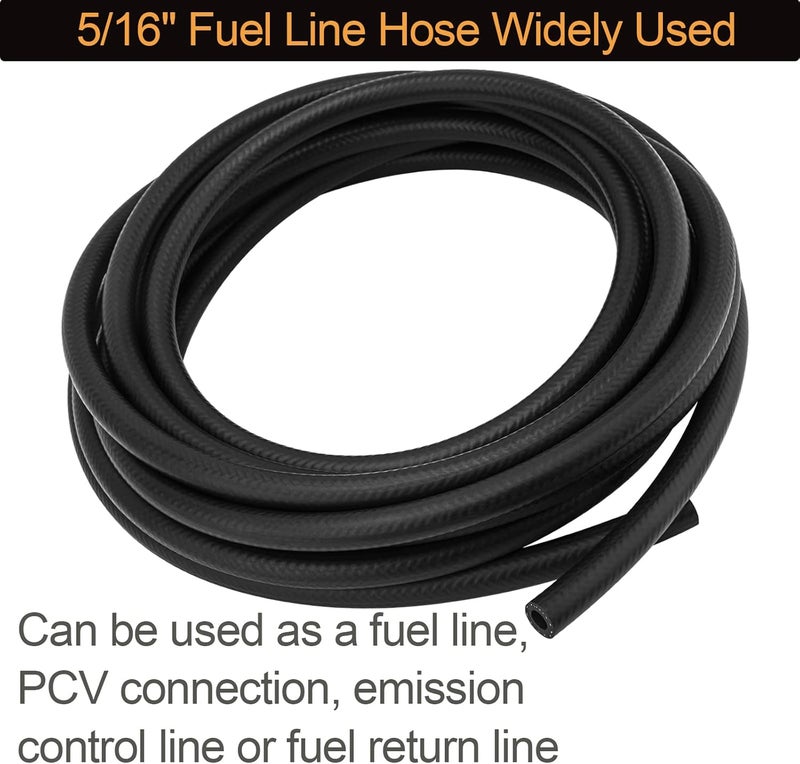CMOOD 5/16" ID Fuel Line Hose SAE 30R7, 150 psi 5' Length Fuel Hose - Image 2